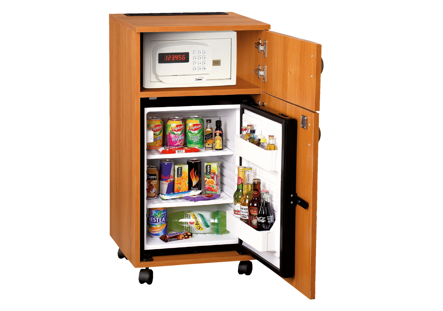 ECO GREENSTAR 40 PLATINUM Standminibar mit geöffneten Türen